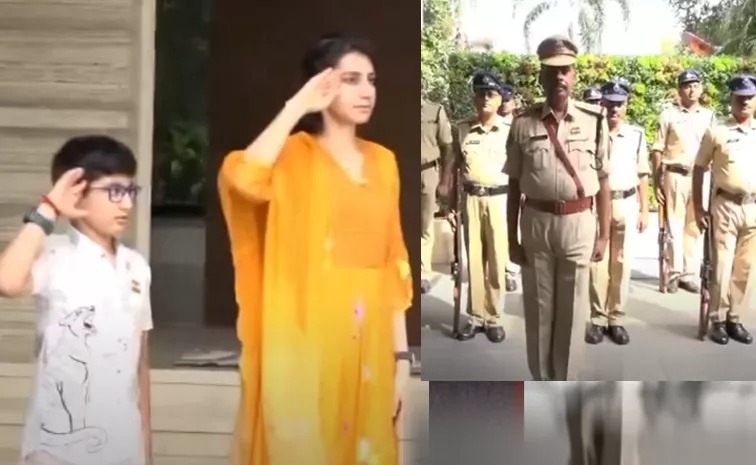 Nara Lokesh's wife Brahmani, who received a salute from the police and was criticized